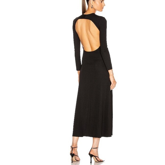 CHRISTOPHER ESBER Black Open Back Hollow Dress Size AUS 8 US 4 - Picture 3 of 10